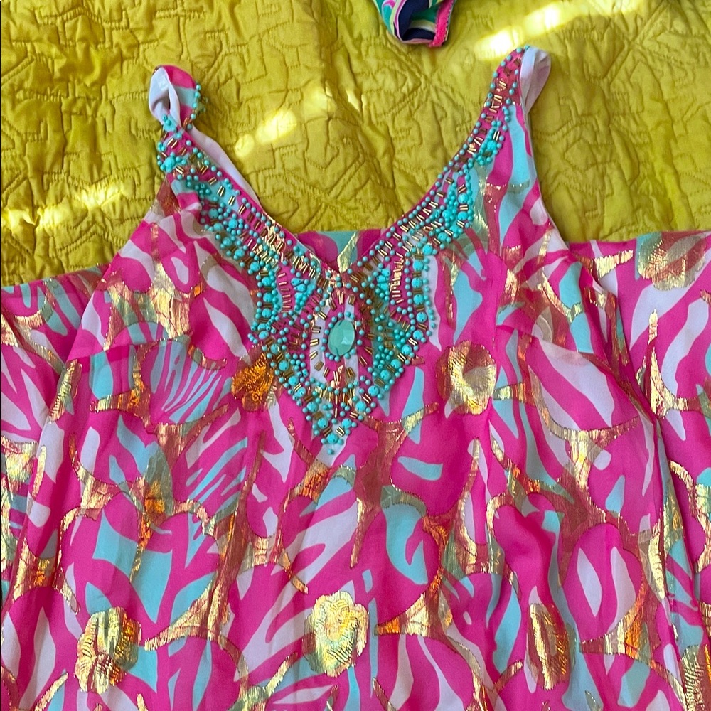 Lilly Pulitzer embellished maxi dress